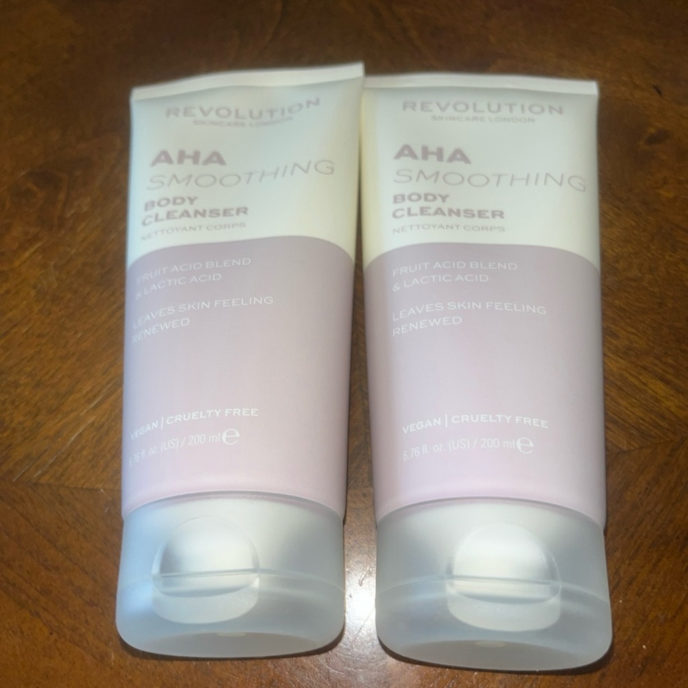 Revolution Pink and White Skincare Body Cleanser Set of 2